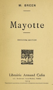 Cover of: Mayotte by M. Breen, M. Breen