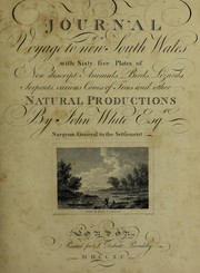 Cover of: Journal of a voyage to New South Wales