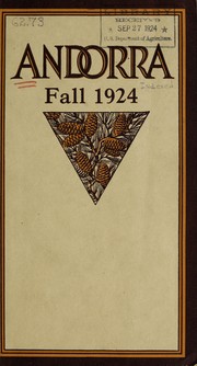 Cover of: Andorra fall 1924