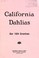 Cover of: California dahlias