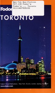 Cover of: Fodor's 2011 Toronto