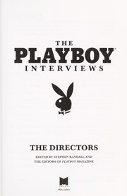 Cover of: The Playboy interviews : the directors by 