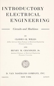 Cover of: Introductory electrical engineering: circuits and machines