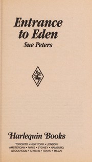 Cover of: Entrance To Eden by Sue Peters