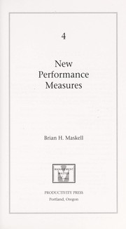 Cover of: New performance measures