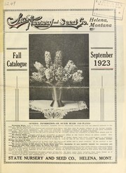 Cover of: Fall catalogue: September 1923