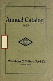 Cover of: Annual catalog: 1923