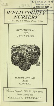 Cover of: Ornamental and fruit trees by Weld County Nursery