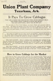 Cover of: It pays to grow cabbages by Union Plant Company, Union Plant Company