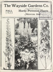 Cover of: Fall 1923 [catalog] by Wayside Gardens Co