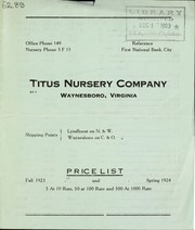 Cover of: Price list: fall 1923 and spring 1924