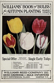 Cover of: Williams' book of bulbs for autumn planting: season 1923