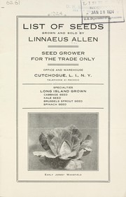 Cover of: List of seeds