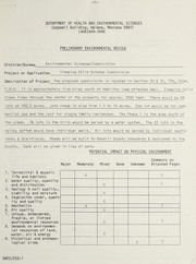 Cover of: Preliminary environmental review, Sleeping Child Estates Subdivision in Ravalli County