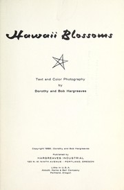 Cover of: Hawaii blossoms