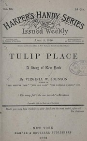 Cover of: Tulip place: a story of New York