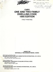 Cover of: CABO one and two family dwelling code. by Council of American Building Officials.