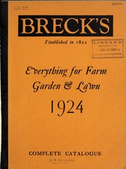 Cover of: Breck's everything for farm, garden & lawn 1924: complete catalogue