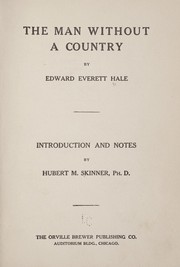 Cover of: The man without a country by Edward Everett Hale