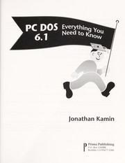 Cover of: PC DOS 6.1: everything you need to know