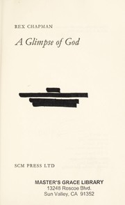 Cover of: GLIMPSE OF GOD