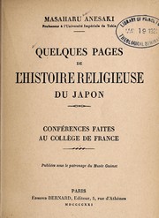 Cover of: Quelques pages de l'histoire religieuse du Japon