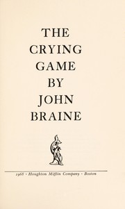 Cover of: The crying game.