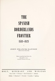 Cover of: Spanish Borderlands Frontier by John Francis Bannon