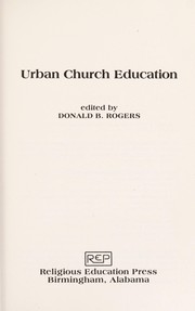 Cover of: Urban church education | 