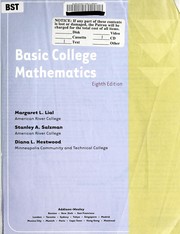 Cover of: Basic college mathematics. by Margaret L. Lial