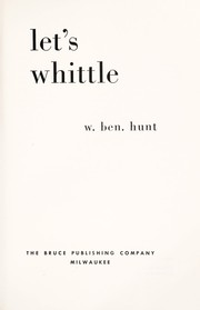 Cover of: Let's whittle.