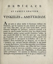 Cover of: Catalogue raisonnée d'une collection de tableaux peints par les plus fameux artistes de ce paix by Rijklof Michaël van Goens