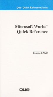 Cover of: Microsoft Works quick reference