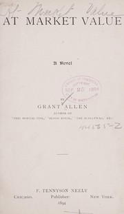 At market value by Grant Allen