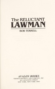 Cover of: The Reluctant Lawman