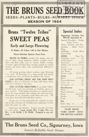 Cover of: The Bruns seed book: seeds, plants, bulbs, nursery stock : season of 1924
