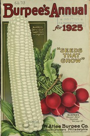 Cover of: Burpee's annual for 1925 by W. Atlee Burpee Company