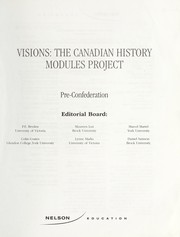 Cover of: Visions: the Canadian history modules project : pre-Confederation