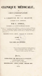 Cover of: Clinique m©♭dicale, ou, choix d'observations recueillies a l'H©þpital de la Charit©♭ (Clinique de M. Lerminier)