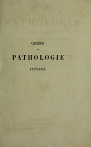 Cover of: Cours de pathologie interne