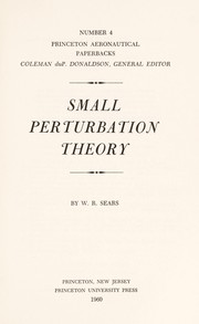 Cover of: Small perturbation theory by 
