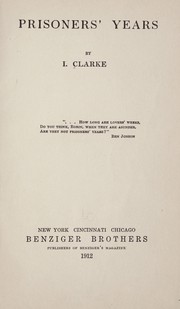 Cover of: Prisoners' years
