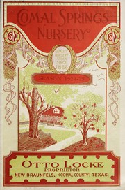 Cover of: Comal Springs Nursery: season 1924-25