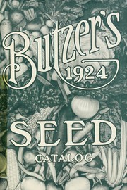Cover of: Butzer's 1924 seed catalog