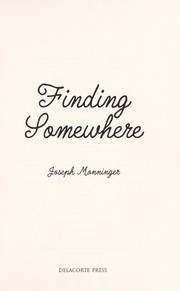 Cover of: Finding somewhere