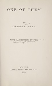 Cover of: One of them. by Charles James Lever