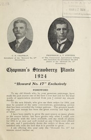 Cover of: Chapman's strawberry plants 1924: "Howard no. 17" exclusively