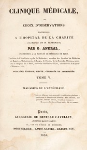 Cover of: Clinique m©♭dicale, ou, choix d'observations recueillies ©  la Clinique de M. Lerminier