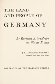 Cover of: The land and people of Germany