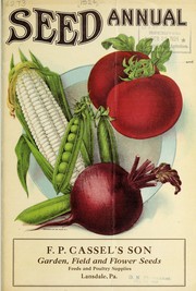 Seed annual by F.P. Cassel's Son